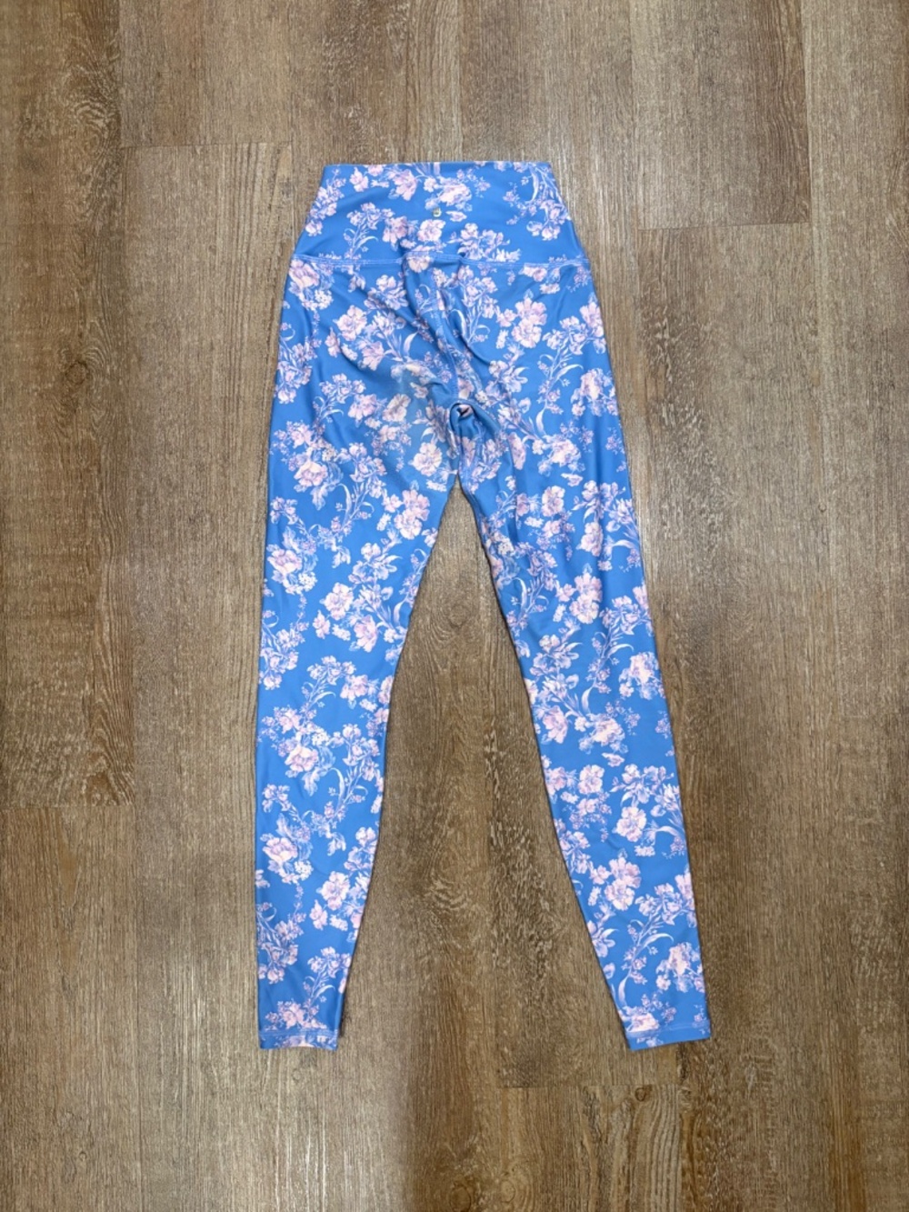 Spiritual Gangster Blue Floral Matching Set - Racerback Sports Bra & Leggings - Picture 3 of 8